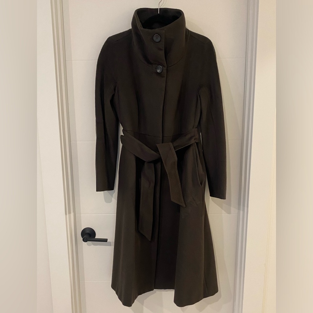Max Mara Long Wool Wrap Coat
